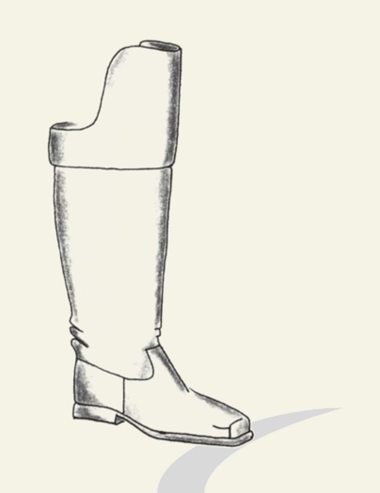 Französischer Militärstiefel