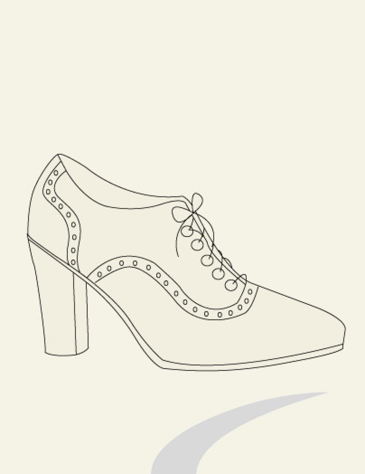 Schnürstiefelette Budapester Art