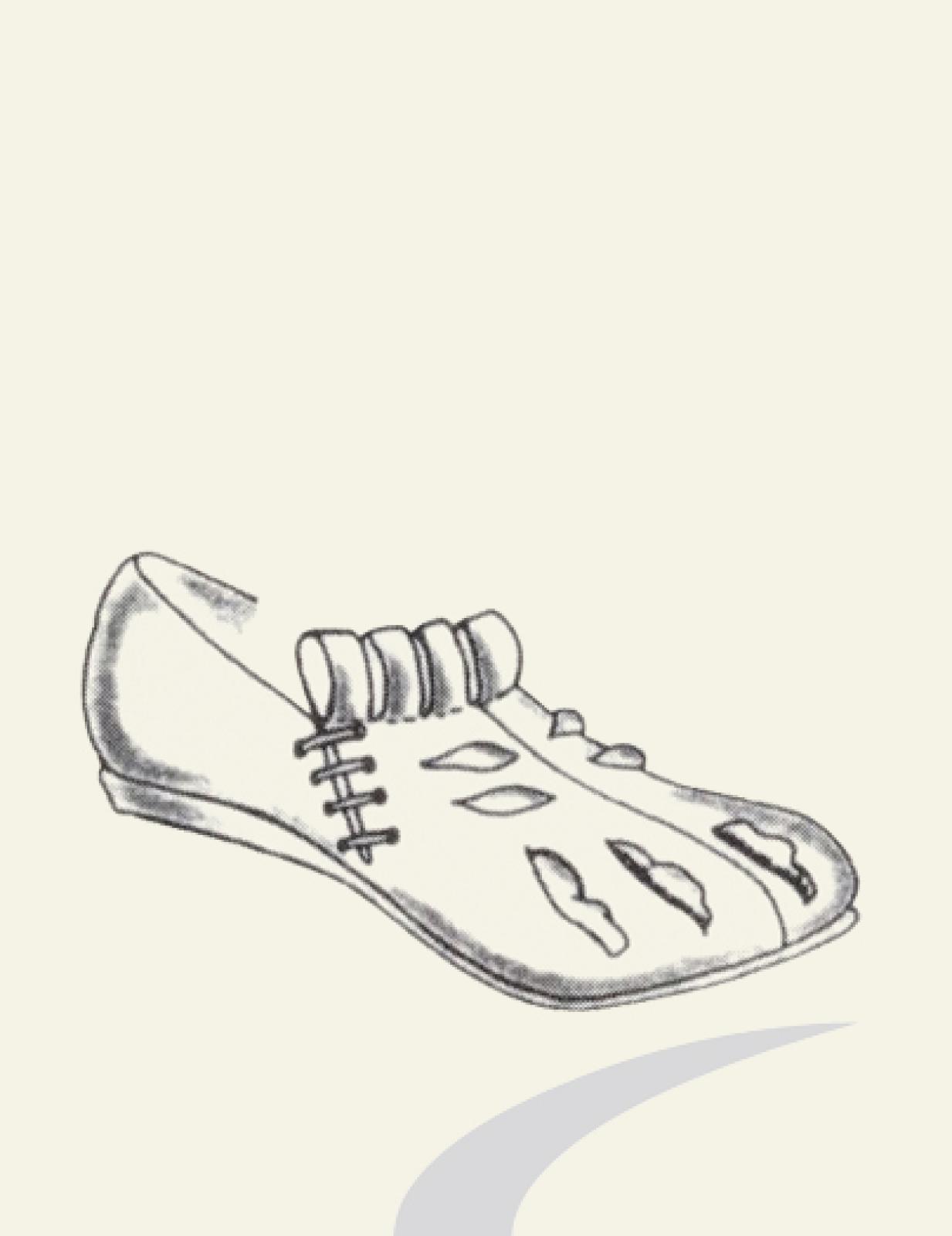 Tudor-Schuh mit seitlicher Schnürung